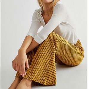 Free People Velvet Slim Flare Pant